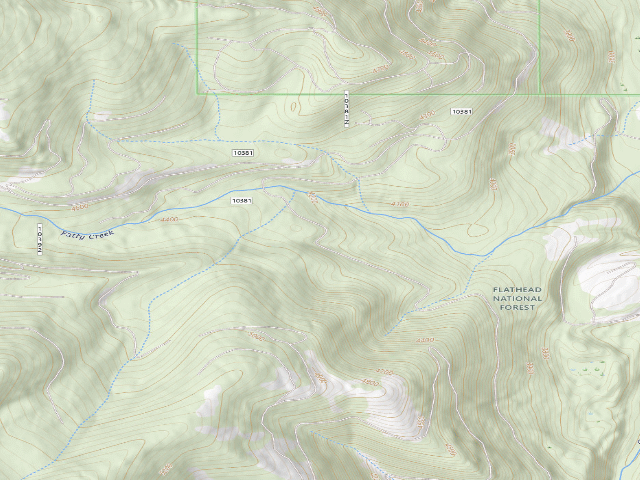 USGS topographic map of 10381-3 Fatty Creek Area