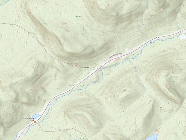 USGS topographic map of 11Th Mountain Trailhead Campsite (Siamese Ponds Wilderness)