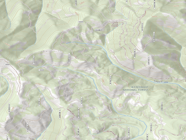 USGS topographic map of 1303 Road