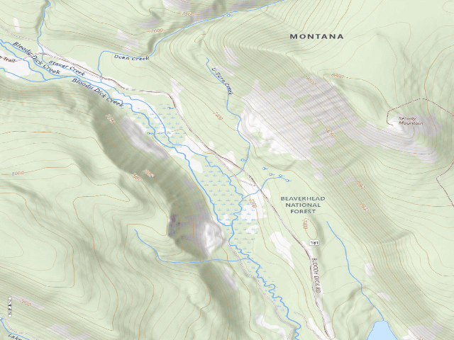 USGS topographic map of 181 Branch Road No2
