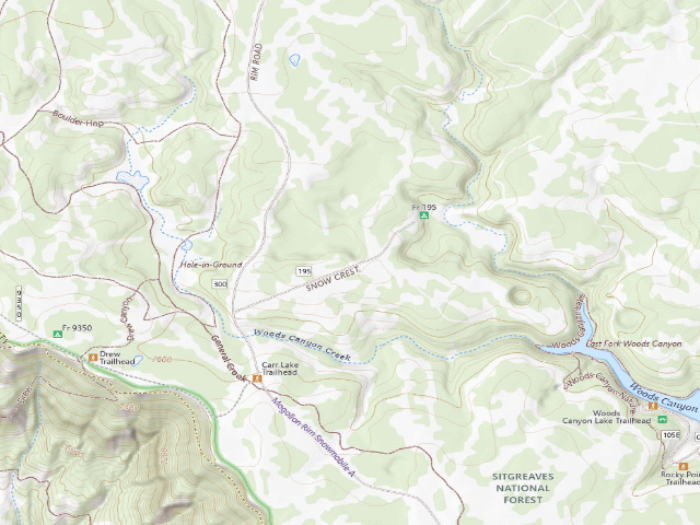 USGS topographic map of 195 Camping Area