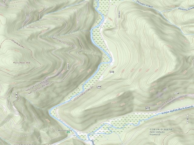 USGS topographic map of 209 Road Mm 20.7