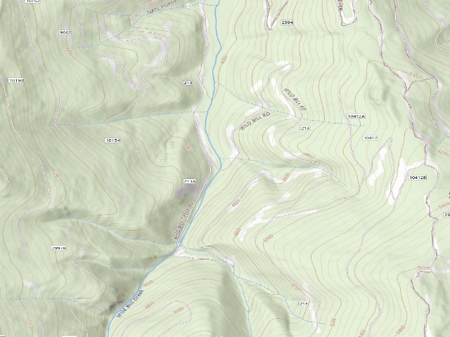 USGS topographic map of 213-4 Wild Bill Area