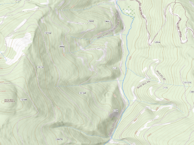 USGS topographic map of 213-9662-1 Wild Bill Area