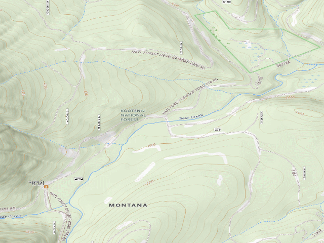 USGS topographic map of 278Bearcr5013