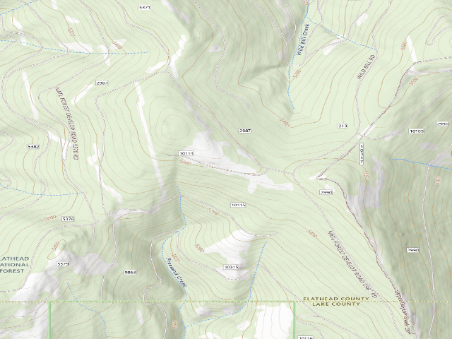 USGS topographic map of 2987-10114-2 W. Bill To Browns Mdw