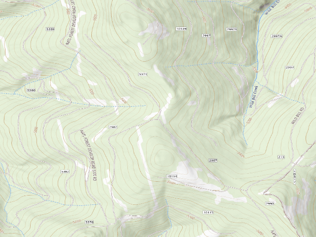 USGS topographic map of 2987-5371-1 Browns Meadow Area