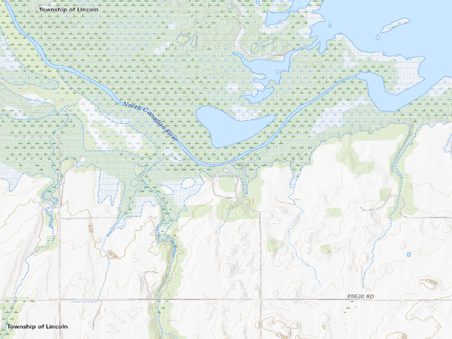 USGS topographic map of 3 Mile Camp (Canton WMA)