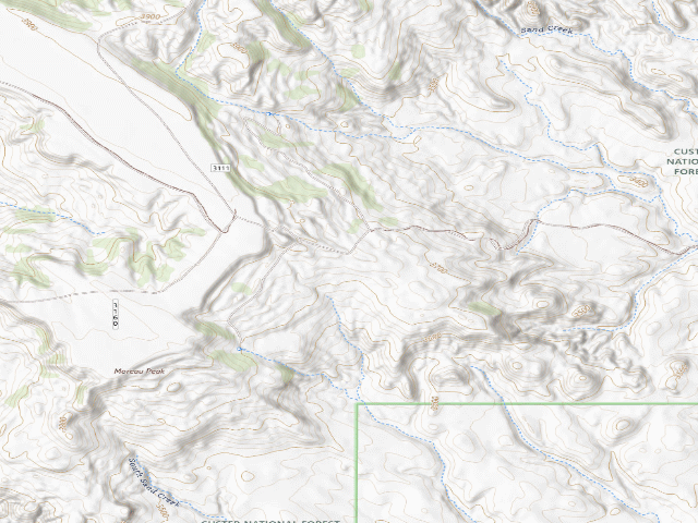 USGS topographic map of 31111 Rd Hunting Camp