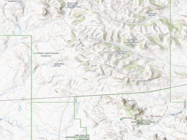 USGS topographic map of 312411 Spur Rd