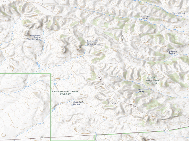 USGS topographic map of 312412 Spur Rd