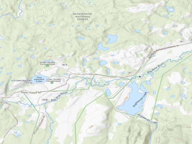 USGS topographic map of 318 Site 1