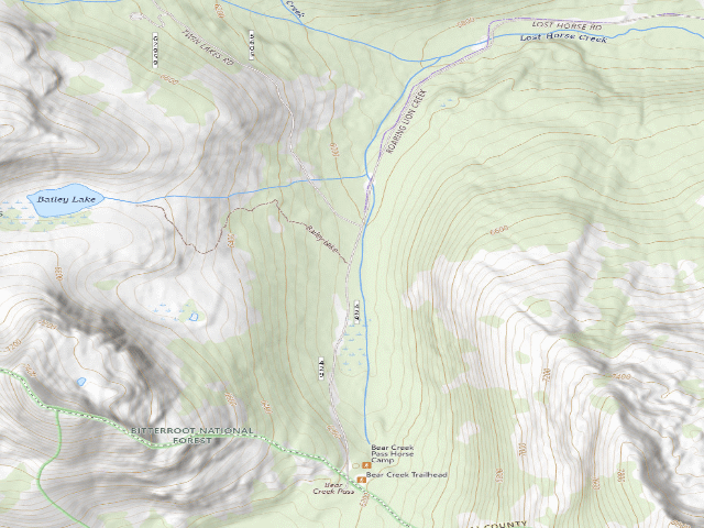 USGS topographic map of 429 Road-001