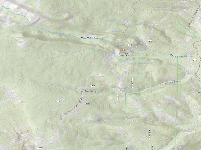 USGS topographic map of 496 Road