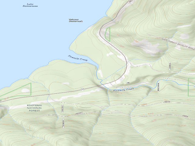 USGS topographic map of 5 Mile Ds-5043A