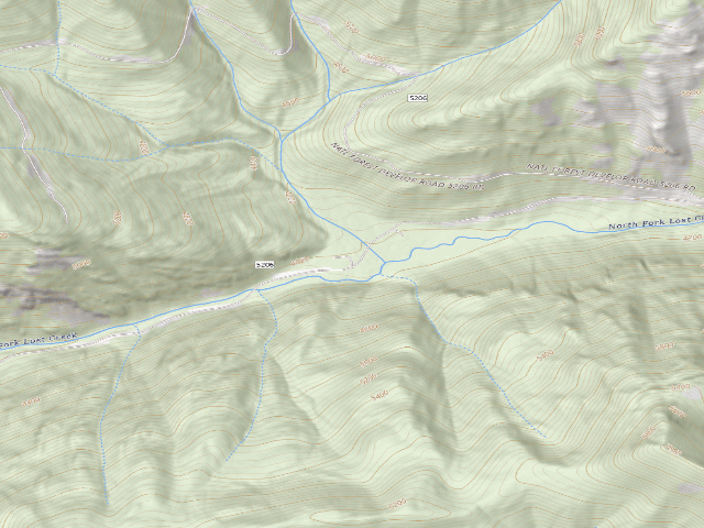 USGS topographic map of 5206-6 N Fork Lost Creek
