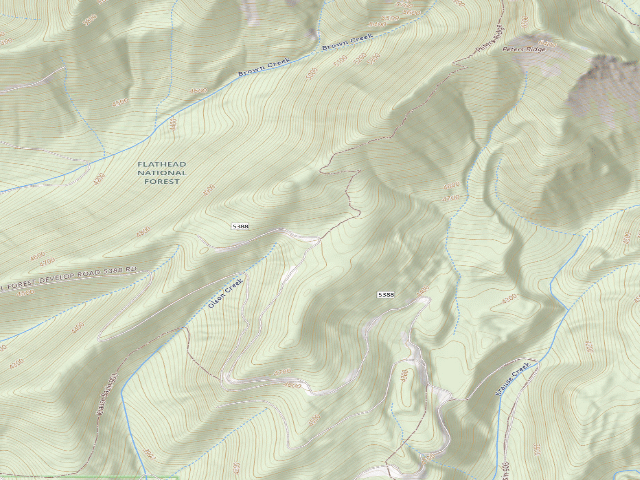 USGS topographic map of 5385 5388 -3 Peters Ridge Th