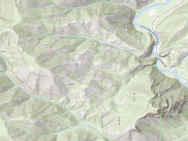 USGS topographic map of 5644 Road
