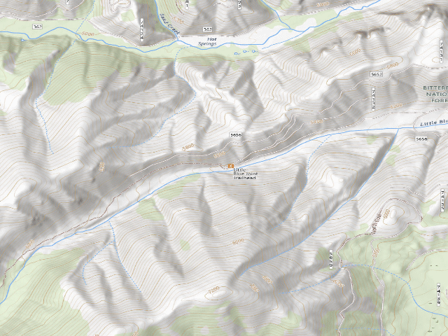 USGS topographic map of 5656 Road