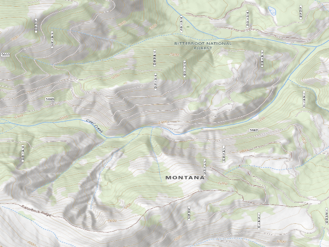 USGS topographic map of 5660 Road