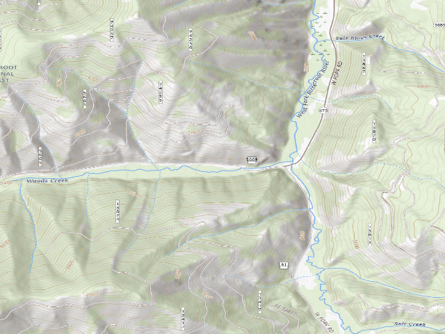 USGS topographic map of 5669 Road