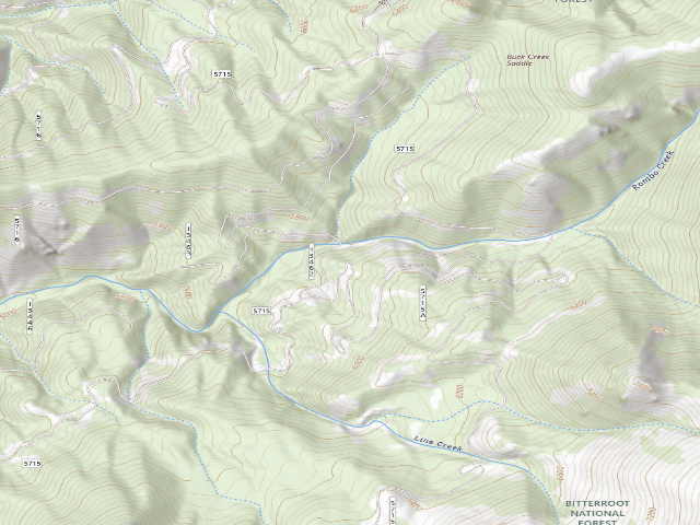 USGS topographic map of 5715 Road
