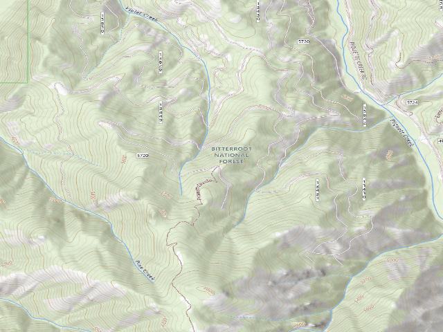 USGS topographic map of 5720 Road
