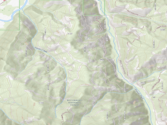 USGS topographic map of 5720 Road
