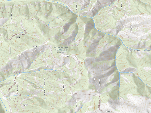 USGS topographic map of 5723 Road