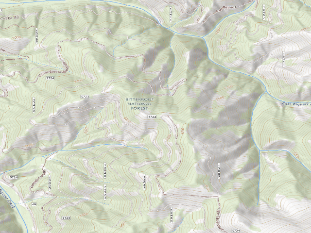 USGS topographic map of 5723 Road