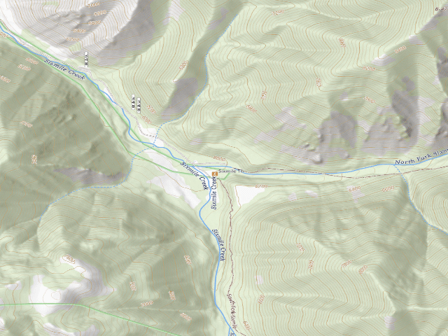 USGS topographic map of 6 Mile 02