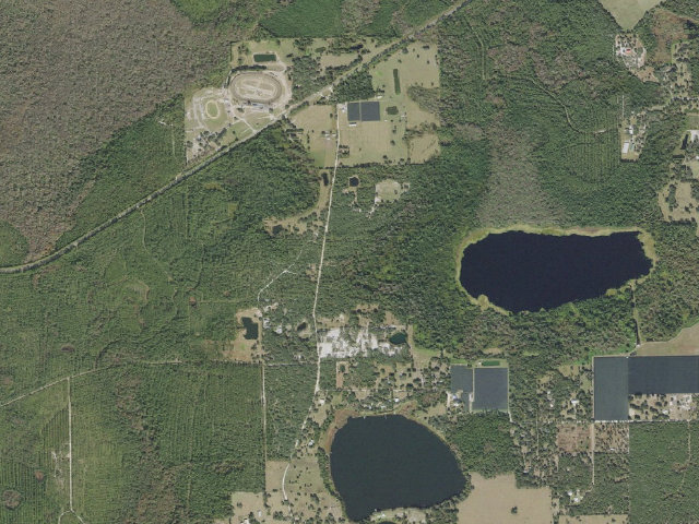 Aerial image of 6777 Lake Winona Road (Heart Island Conservation Area)