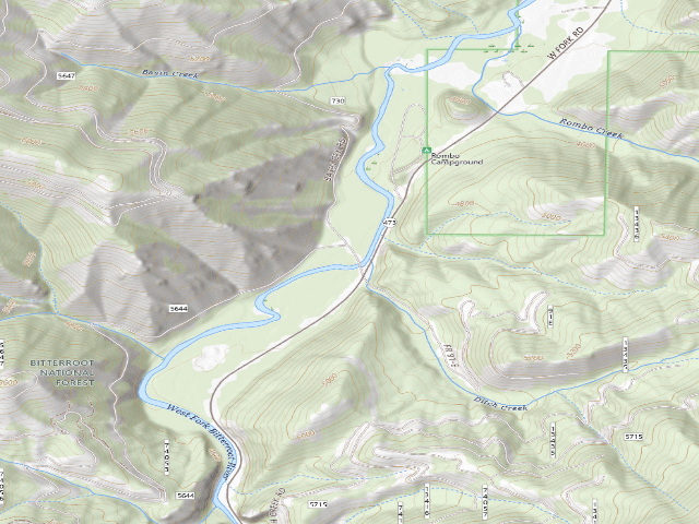 USGS topographic map of 730 Road