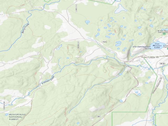 USGS topographic map of 7325 Site 3