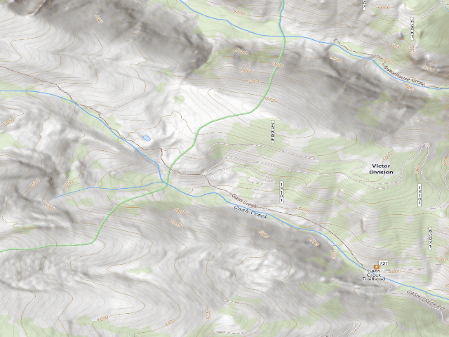 USGS topographic map of 737 Road