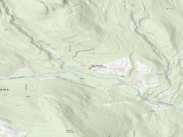 USGS topographic map of #805 Camp