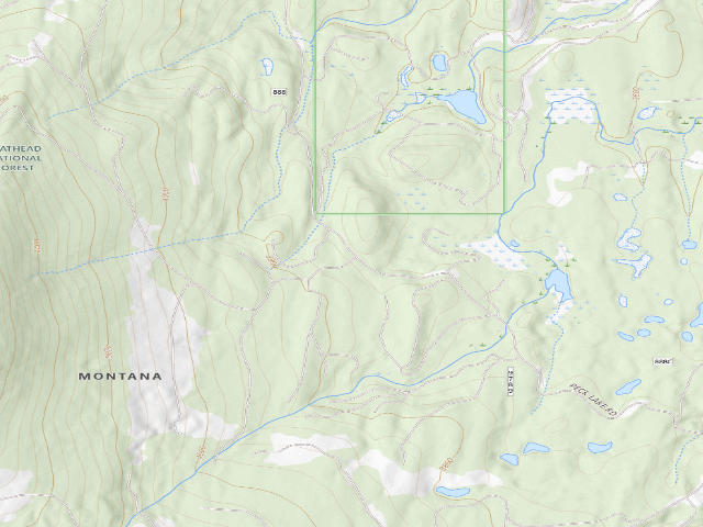USGS topographic map of 888-4 Peck Lake Area
