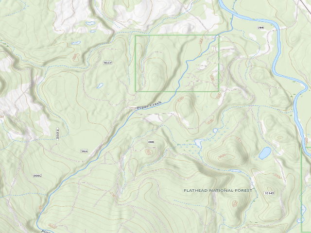 USGS topographic map of 888-9 Peck Lake Area
