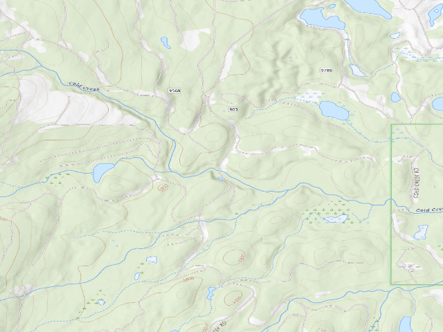 USGS topographic map of 903-12 Cold- Elk Ridge Area