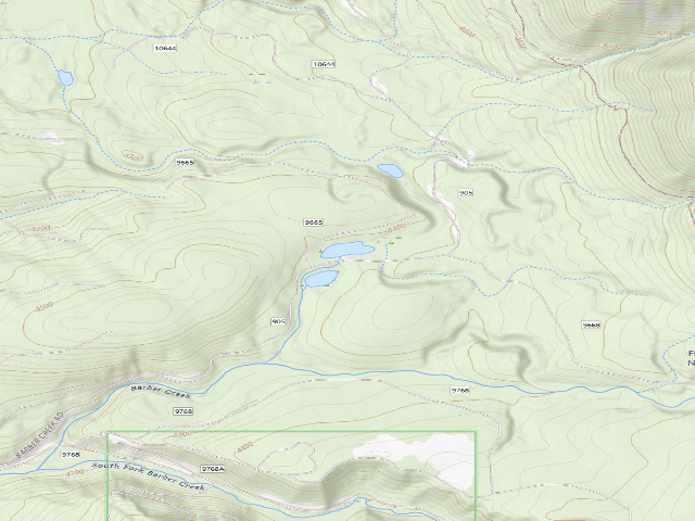 USGS topographic map of 905-4 Barber Creek Rd