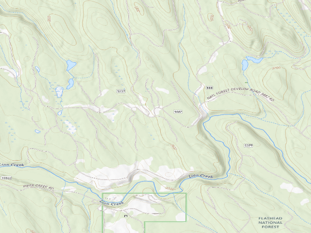 USGS topographic map of 9882-4 Van Lake Rd