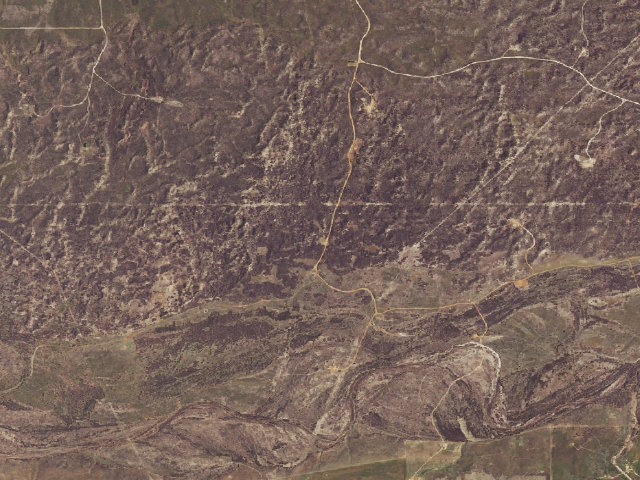 Aerial image of A Frame (Beaver River WMA)