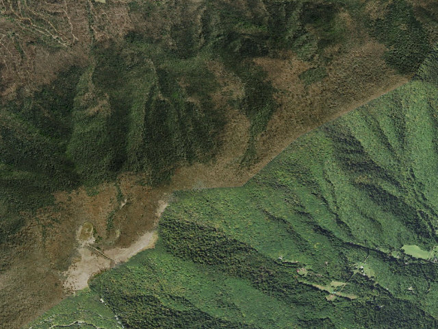 Aerial image of A.T. Bald Mountain Shelter