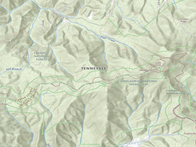USGS topographic map of A.T. Clyde Smith Shelter
