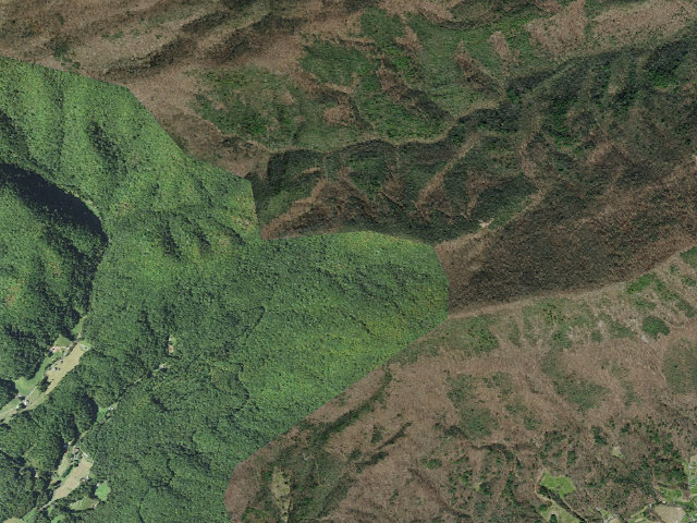 Aerial image of A.T. Flint Mountain Shelter