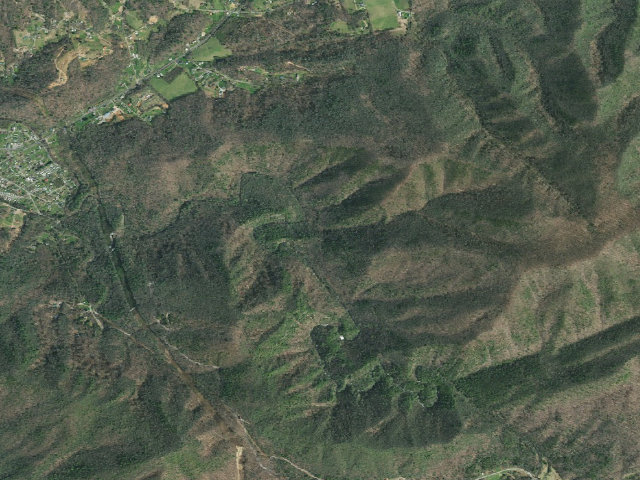 Aerial image of A.T. Laurel Fork Shelter
