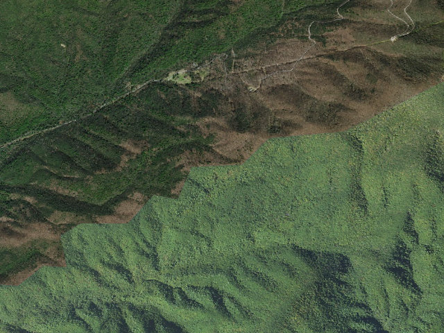 Aerial image of A.T. Little Laurel Shelter