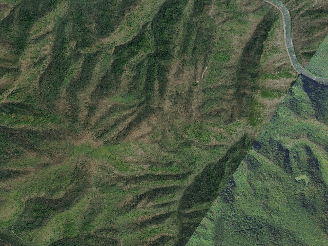 Aerial image of A.T. No Business Knob Shelter