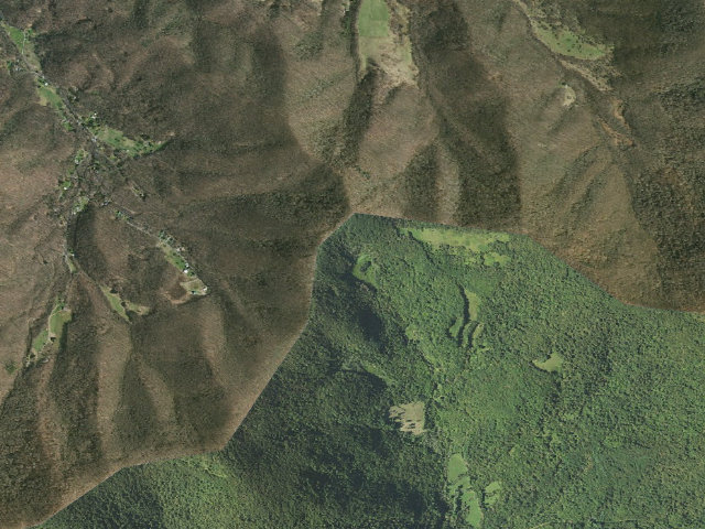 Aerial image of A.T. Overmountain Shelter