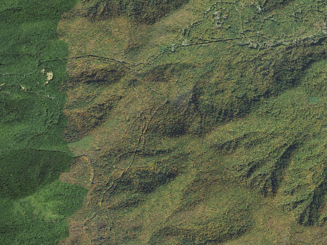 Aerial image of A.T. Rock Gap Shelter